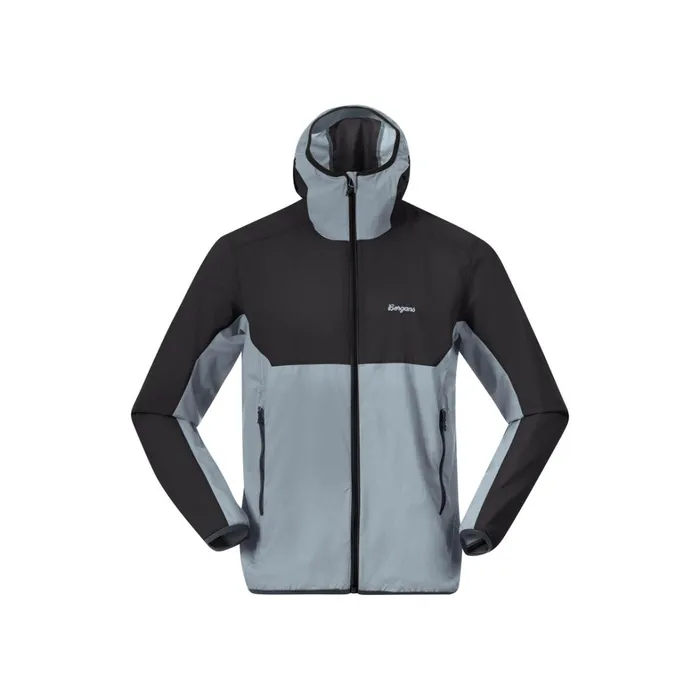 Bergans Of Norway Softshell Jackets Vaagaa Windbreaker Jacket Husky Blue Black 8211 Men