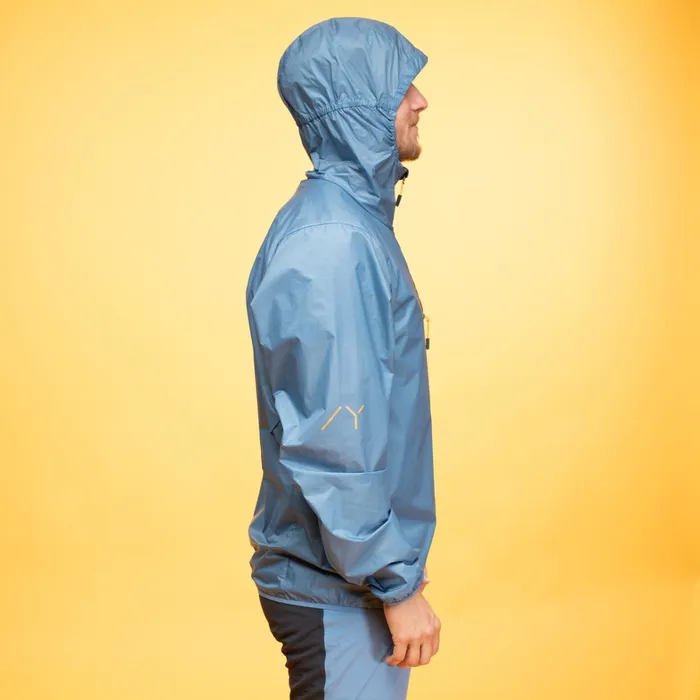 Bergans Of Norway Softshell Jackets Y Lightline Pure Windbreaker Jacket Elemental Blue Dark Shadow Grey 8211 Men