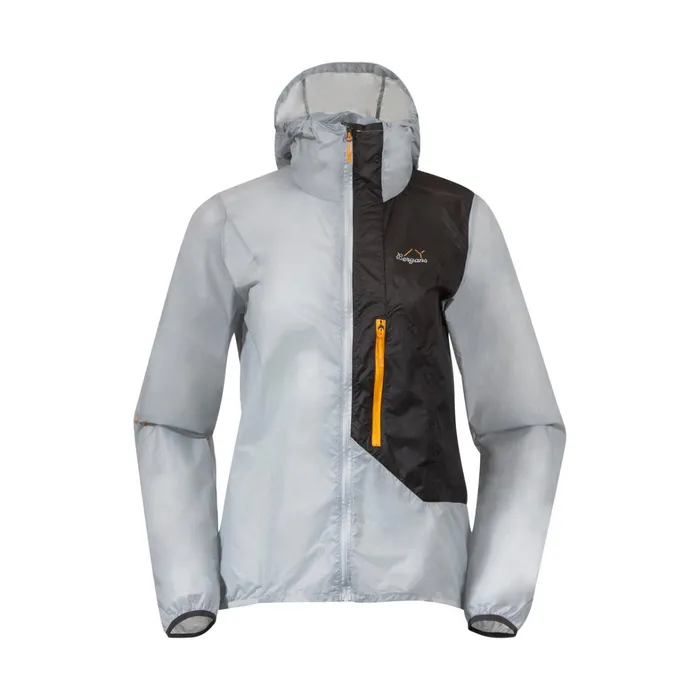 Bergans Of Norway Softshell Jackets Y Lightline Pure Windbreaker Jacket Pearl Grey Dark Shadow Grey 8211 Women