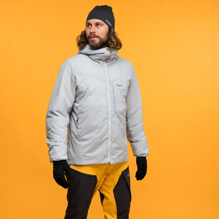 Bergans Of Norway Softshell Jackets Y Mountainline Insulated Windbreaker Jacket Pearl Grey 8211 Men