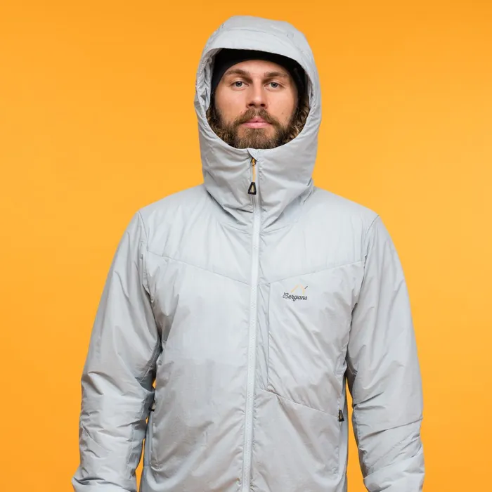 Bergans Of Norway Softshell Jackets Y Mountainline Insulated Windbreaker Jacket Pearl Grey 8211 Men