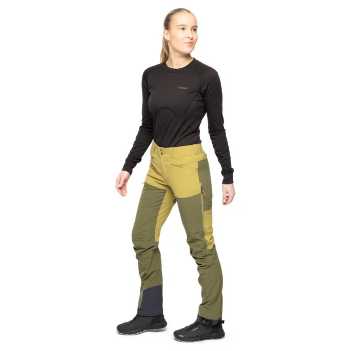 Bergans Of Norway Softshell Pants Bekkely Hybrid W Pants Olive Green Dark Olive Green 8211 Women
