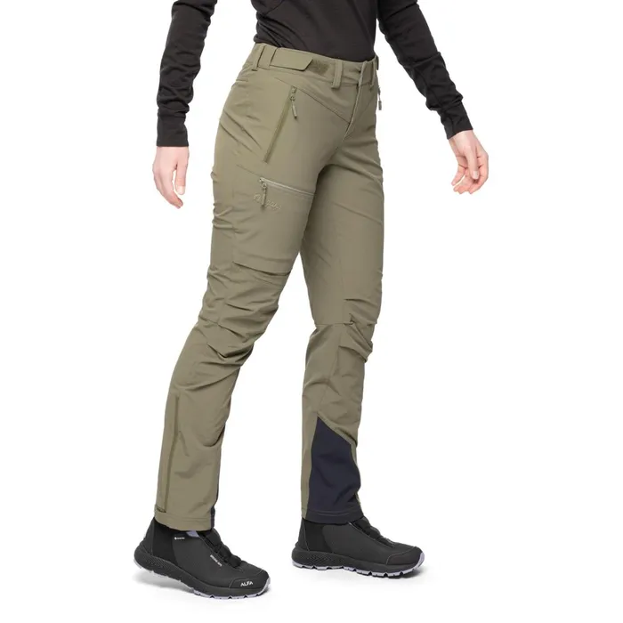 Bergans Of Norway Softshell Pants Breheimen Softshell W Pants Dark Green Mud 8211 Women