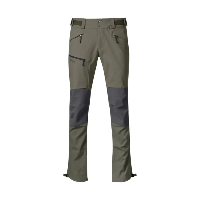 Bergans Of Norway Softshell Pants Fjorda Trekking Hybrid Pants Green Mud Solid Dark Grey 8211 Men