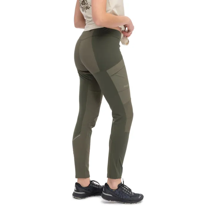 Bergans Of Norway Softshell Pants Flyen Original Tight Pants Dark Green Mud 8211 Women