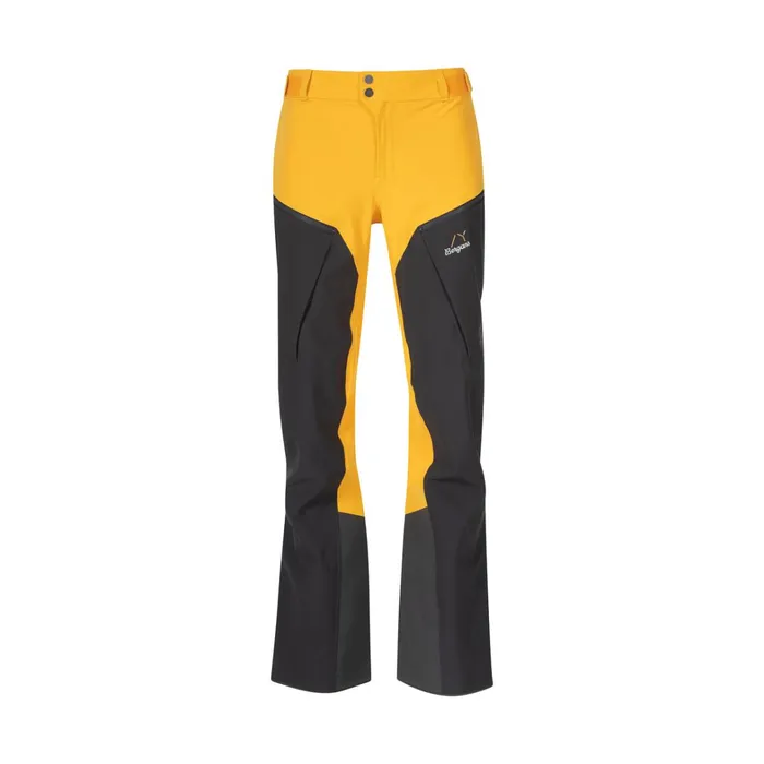 Bergans Of Norway Softshell Pants Y Mountainline Hybrid Softshell Pants Mango Yellow Dark Shadow Grey 8211 Women