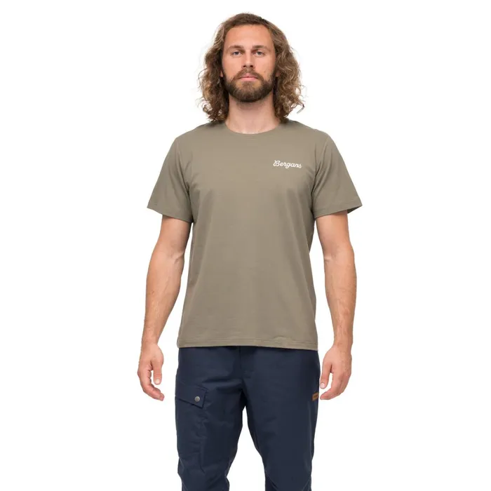 Bergans Of Norway TShirts Nordmarka Organic Cotton Print Tee Green Mud 8211 Men Bergans Of Norway TShirts Nordmarka Organic Cotton Print Tee Green Mud 8211 Men