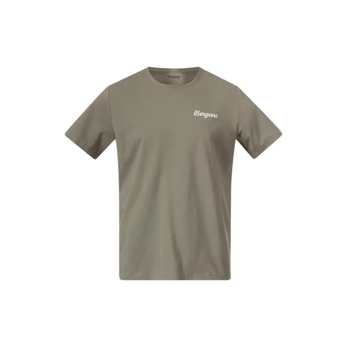 Bergans Of Norway TShirts Nordmarka Organic Cotton Print Tee Green Mud 8211 Men