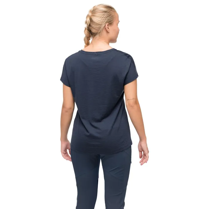 Bergans Of Norway TShirts Tind Altitude Merino Tee Navy Blue 8211 Women