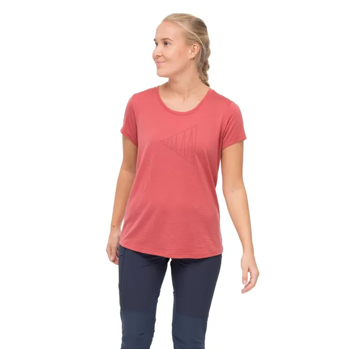 Bergans Of Norway TShirts Vaagaa Adventure Merino Tee Rusty Dust 8211 Women
