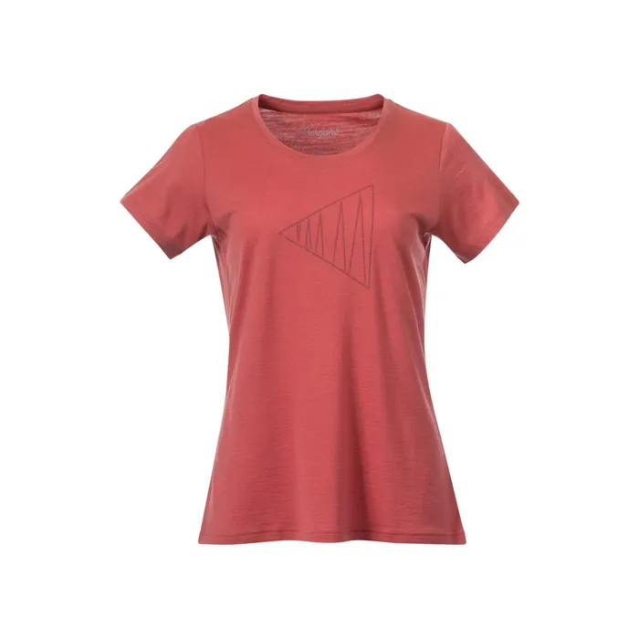Bergans Of Norway TShirts Vaagaa Adventure Merino Tee Rusty Dust 8211 Women