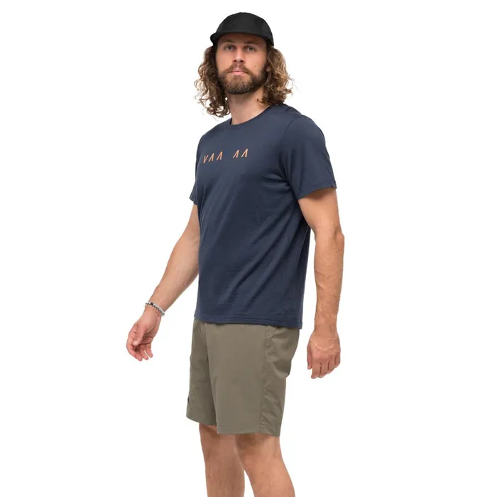 Bergans Of Norway TShirts Vaagaa Explore Merino Tee Navy Blue 8211 Men