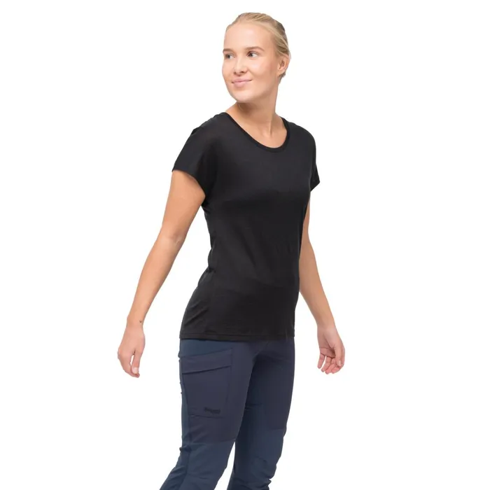 Bergans Of Norway TShirts Whenever Merino Tee Black 8211 Women