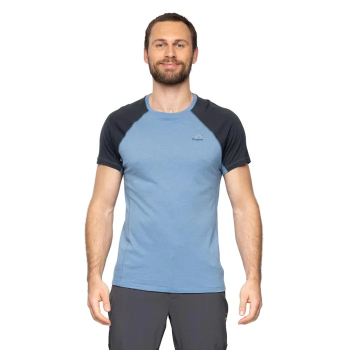 Bergans Of Norway TShirts Y Lightline Merino Tee Elemental Blue Dark Shadow Grey 8211 Men Bergans Of Norway TShirts Y Lightline Merino Tee Elemental Blue Dark Shadow Grey 8211 Men