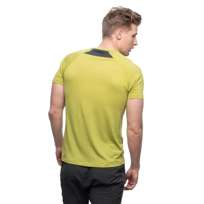 Bergans Of Norway TShirts Y Lightline Merino Tee Golden Lime Green 8211 Men