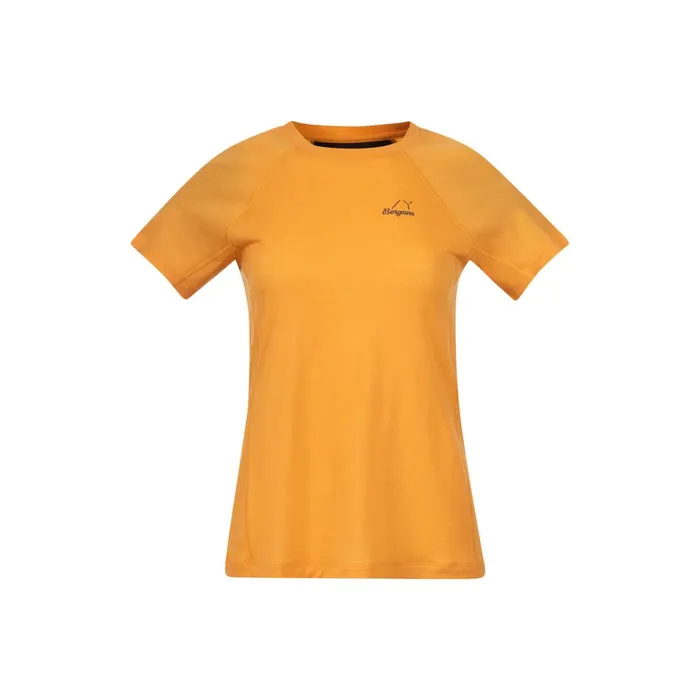 Bergans Of Norway TShirts Y Lightline Merino Tee Mango Yellow 8211 Women