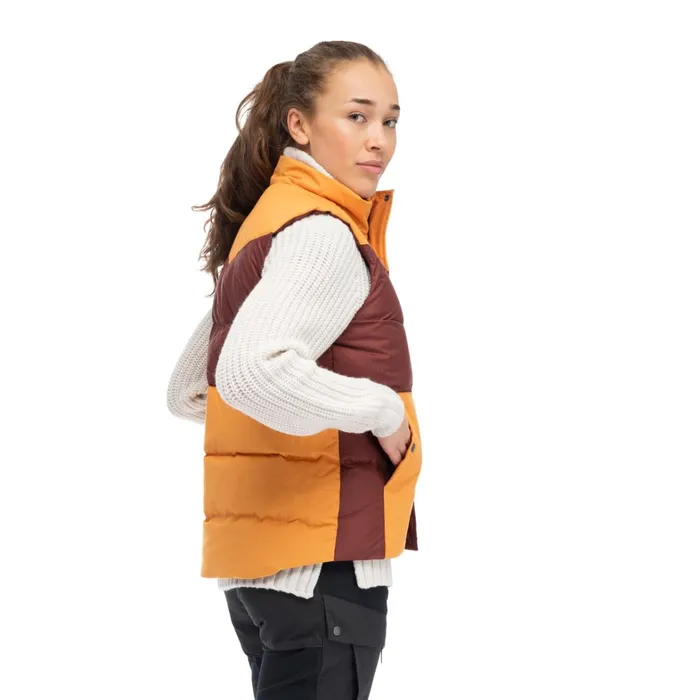 Bergans Of Norway Vests Nordmarka Outdoor Down Vest Amarone Red Golden Field 8211 Women