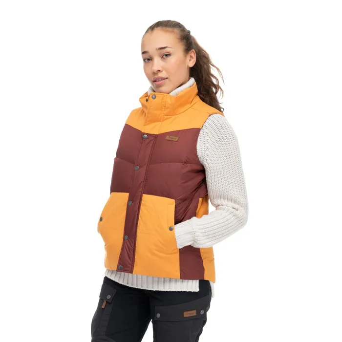 Bergans Of Norway Vests Nordmarka Outdoor Down Vest Amarone Red Golden Field 8211 Women