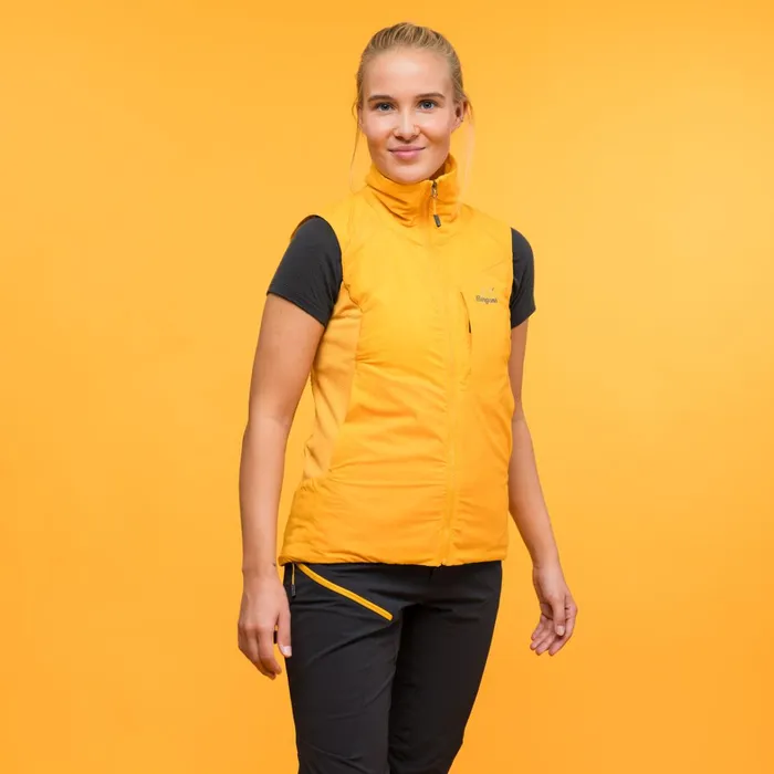 Bergans Of Norway Vests Y Mountainline Light Insulated Air Vest Mango Yellow 8211 Women