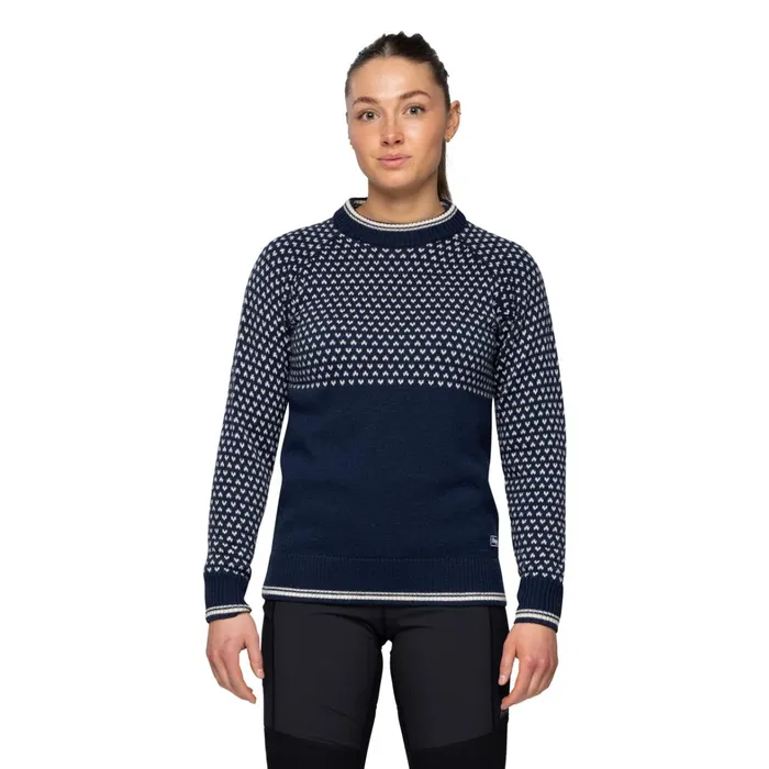 Bergans Of Norway Wool Alvdal Wool W Jumper Navy Vanilla White 8211 Women