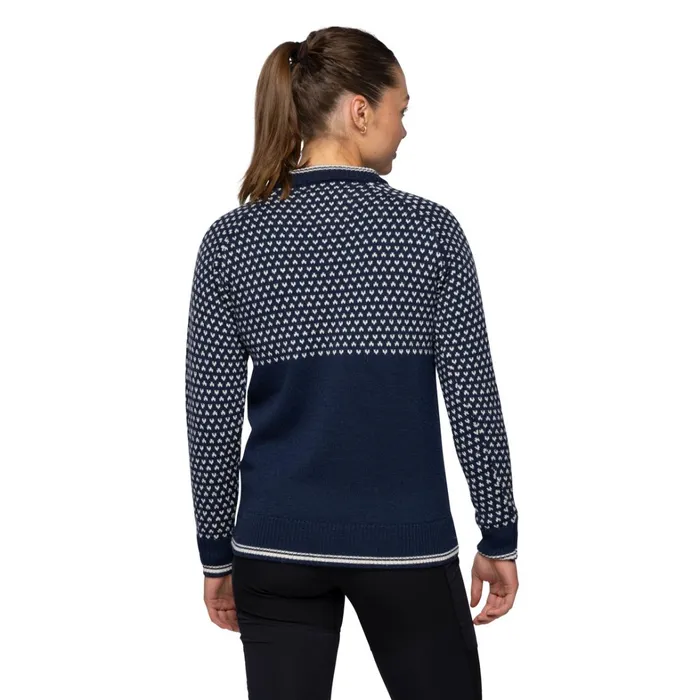 Bergans Of Norway Wool Alvdal Wool W Jumper Navy Vanilla White 8211 Women