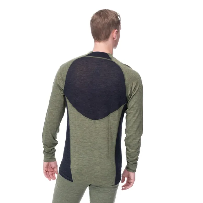 Bergans Of Norway Wool Longsleeved Shirts InnerLight Long Sleeve Olive Green 8211 Men