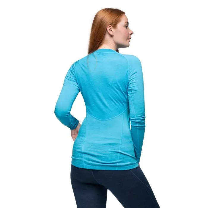 Bergans Of Norway Wool Longsleeved Shirts InnerLight W Long Sleeve Aqua Lagoon 8211 Women