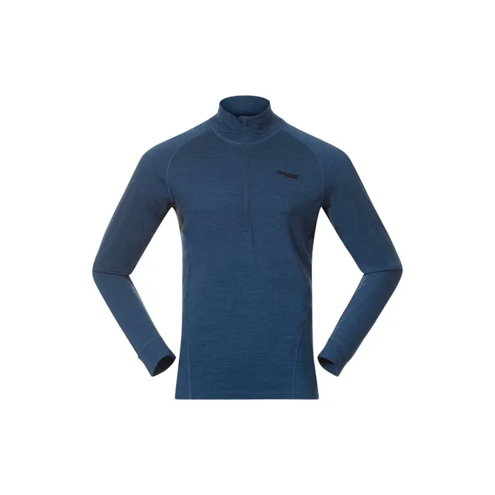 Bergans Of Norway Wool Longsleeved Shirts InnerPure Half Zip Orion Blue 8211 Men Bergans Of Norway Wool Longsleeved Shirts InnerPure Half Zip Orion Blue 8211 Men