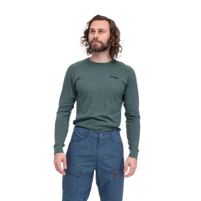Bergans Of Norway Wool Longsleeved Shirts InnerPure Long Sleeve Dark Jade Green 8211 Men Bergans Of Norway Wool Longsleeved Shirts InnerPure Long Sleeve Dark Jade Green 8211 Men