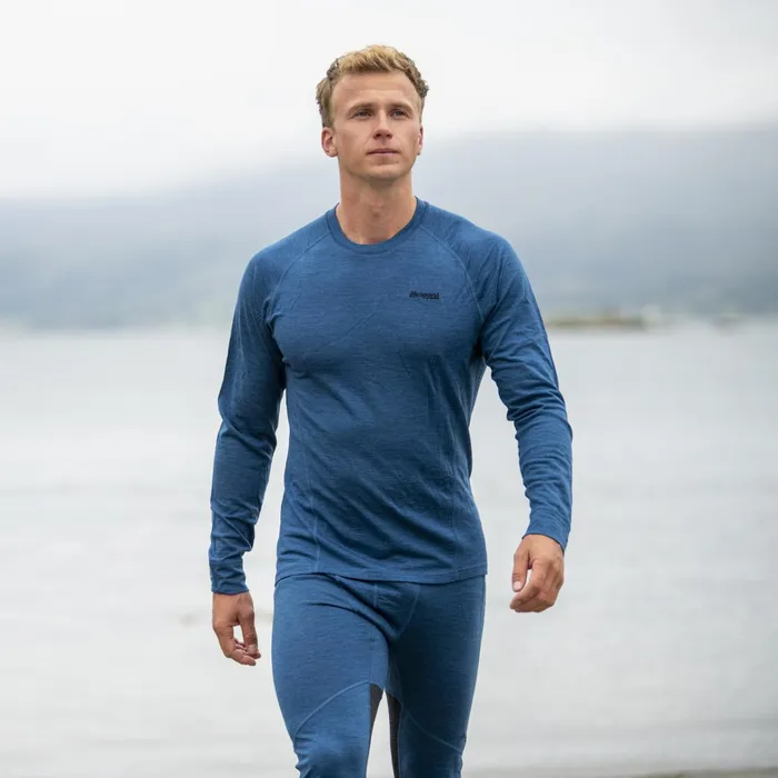 Bergans Of Norway Wool Longsleeved Shirts InnerPure Long Sleeve Orion Blue Solid Charcoal 8211 Men Bergans Of Norway Wool Longsleeved Shirts InnerPure Long Sleeve Orion Blue Solid Charcoal 8211 Men