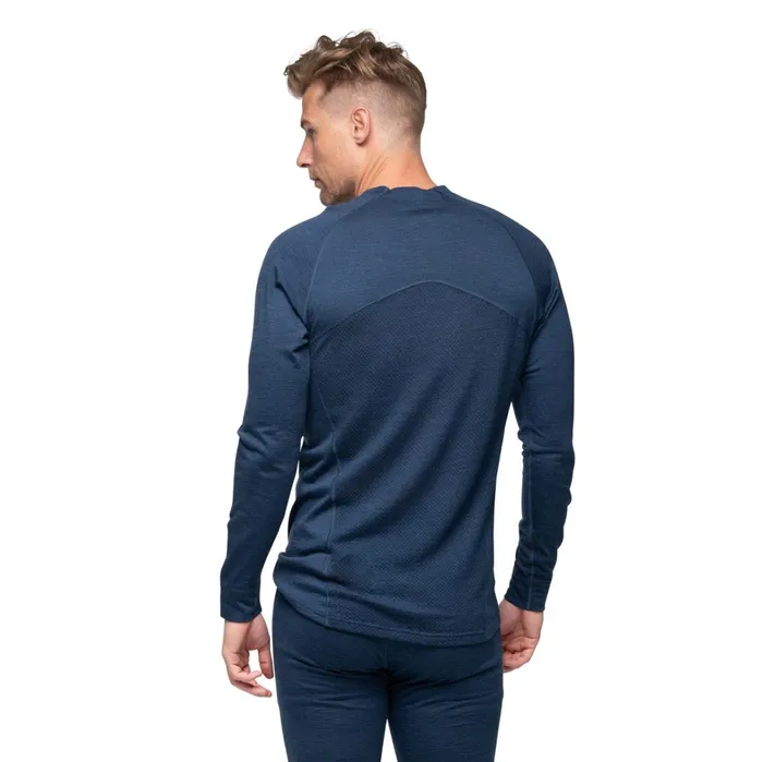 Bergans Of Norway Wool Longsleeved Shirts InnerPure Merino Long Sleeve Navy Blue 8211 Men