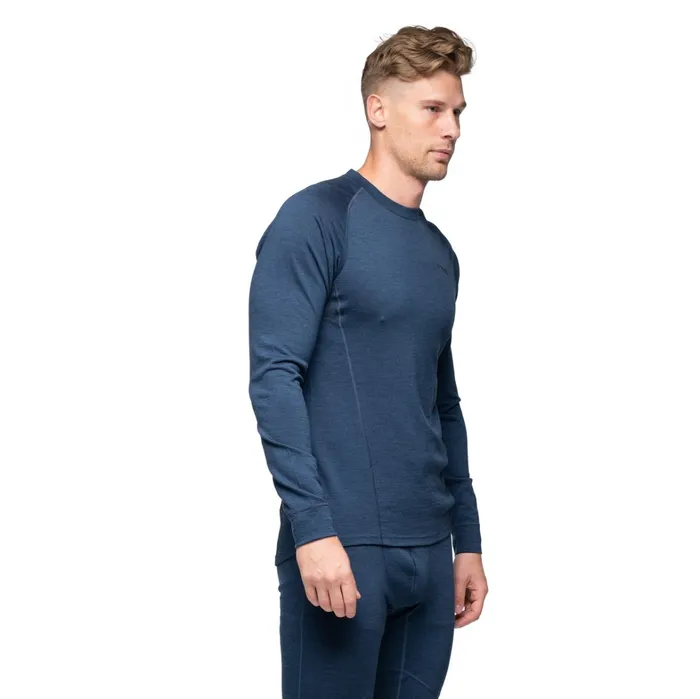 Bergans Of Norway Wool Longsleeved Shirts InnerPure Merino Long Sleeve Navy Blue 8211 Men