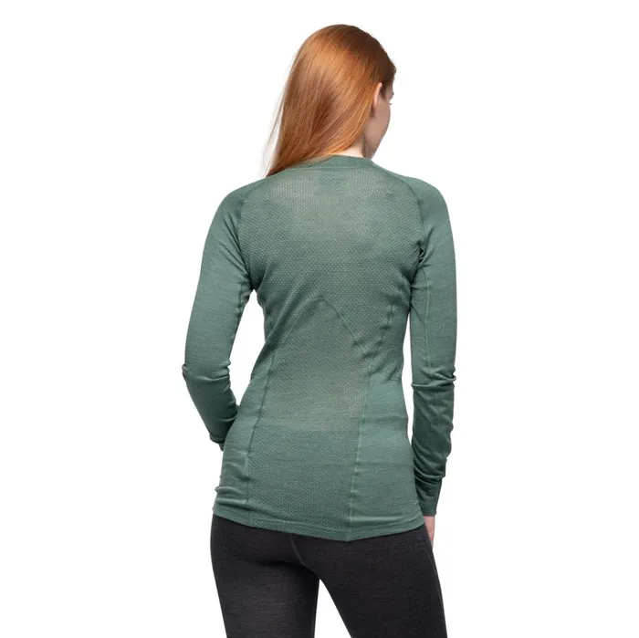 Bergans Of Norway Wool Longsleeved Shirts InnerPure W Long Sleeve Dark Jade Green 8211 Women