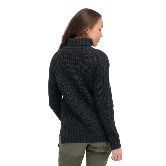 Bergans Of Norway Wool Nordmarka Merino High Neck Jumper Dark Shadow Grey 8211 Women