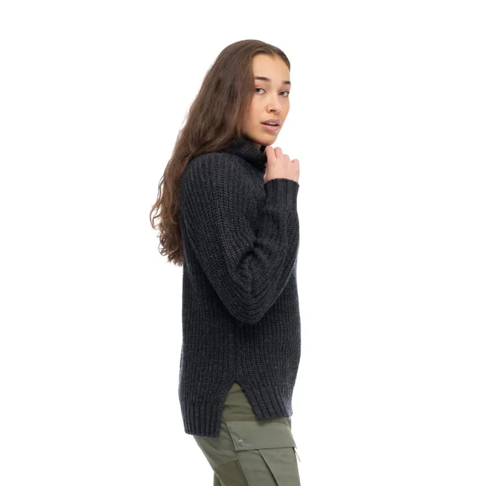Bergans Of Norway Wool Nordmarka Merino High Neck Jumper Dark Shadow Grey 8211 Women