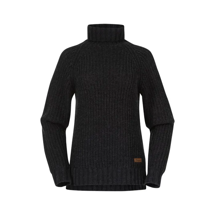 Bergans Of Norway Wool Nordmarka Merino High Neck Jumper Dark Shadow Grey 8211 Women