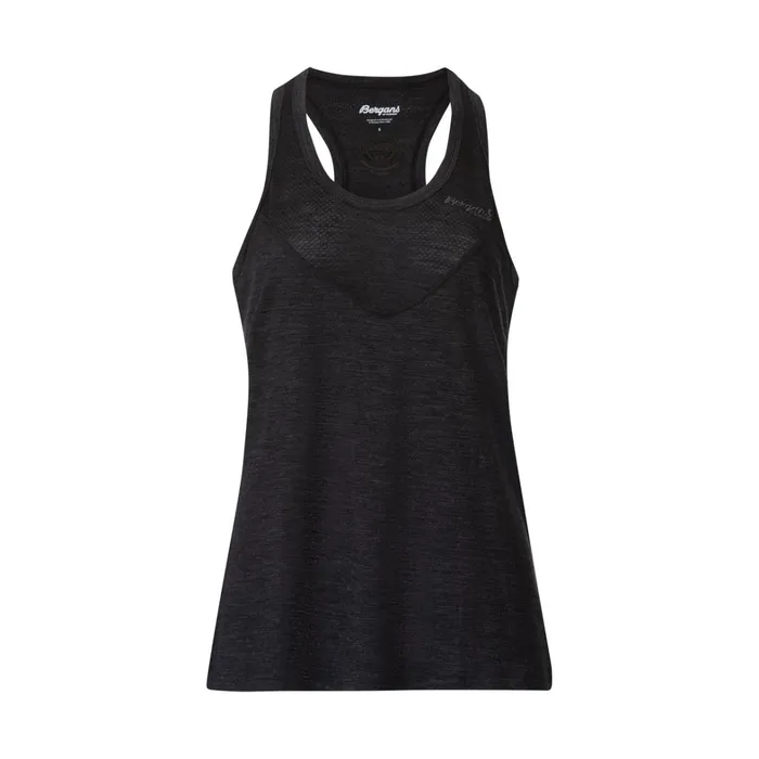 Bergans Of Norway Wool TShirts And Tops InnerLight W Singlet Solid Charcoal 8211 Women