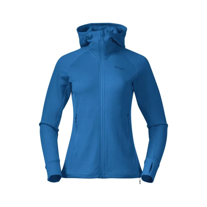 Bergans Of Norway Wool Ulstein Wool Hood W Jacket North Sea Blue 8211 Women