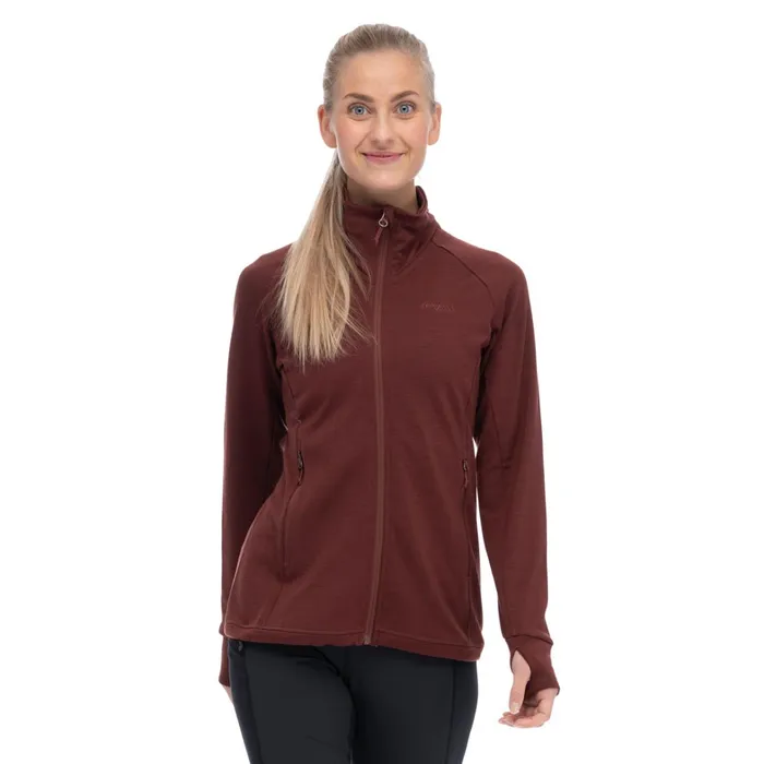 Bergans Of Norway Wool Ulstein Wool W Jacket Amarone Red 8211 Women