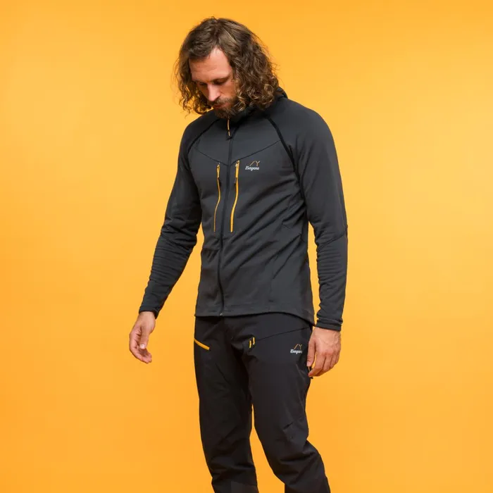 Bergans Of Norway Wool Y Mountainline Wooltech Midlayer Jacket Dark Shadow Grey 8211 Men