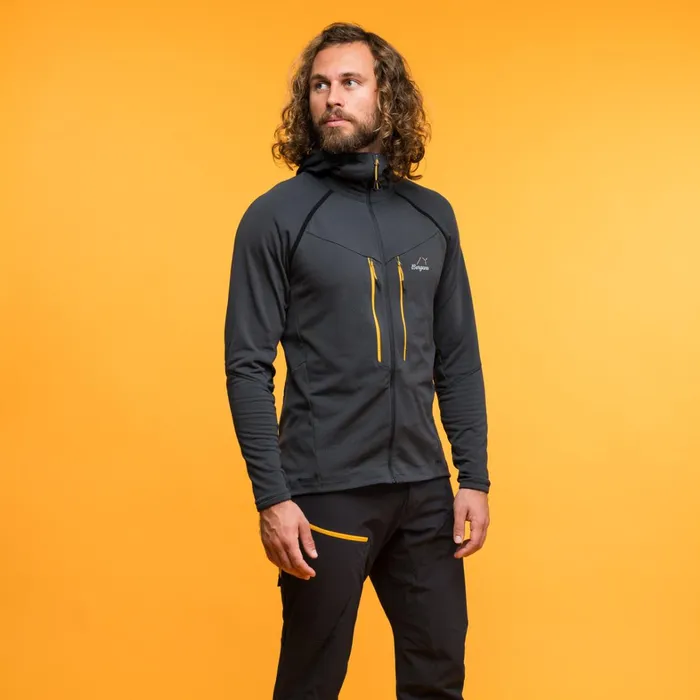 Bergans Of Norway Wool Y Mountainline Wooltech Midlayer Jacket Dark Shadow Grey 8211 Men