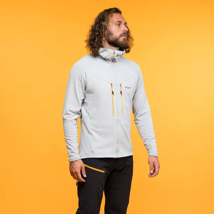 Bergans Of Norway Wool Y Mountainline Wooltech Midlayer Jacket Pearl Grey 8211 Men