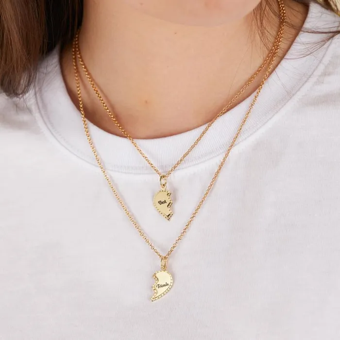 Best Friends Charm Necklace Set Of 2 Silver Women Alex And Ani Love Best Friends Charm Necklace Set Of 2 Silver Women Alex And Ani Love