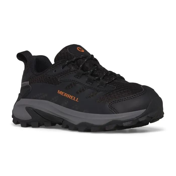 Big Moab Speed 2 Low Waterproof Black Kids Merrell Sneakers