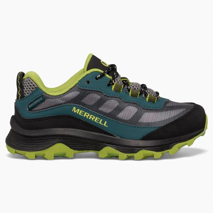 Big Moab Speed Low Waterproof Deep Greenblack Kids Merrell Sneakers
