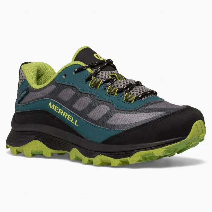 Big Moab Speed Low Waterproof Deep Greenblack Kids Merrell Sneakers