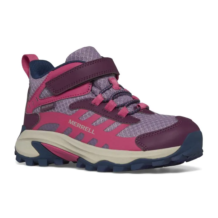 Big Moab Speed Mid 2 AC Waterproof Berry Kids Merrell Boots