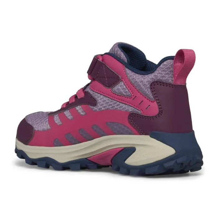Big Moab Speed Mid 2 AC Waterproof Berry Kids Merrell Boots