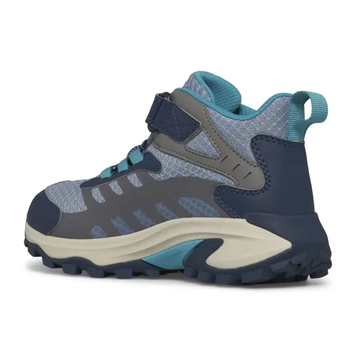 Big Moab Speed Mid 2 AC Waterproof Stoneblueturquoise Kids Merrell Boots