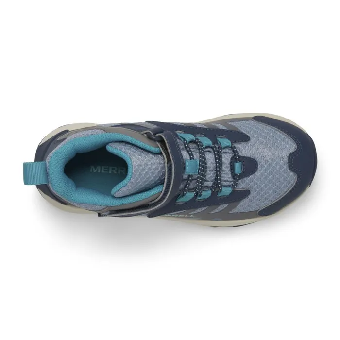Big Moab Speed Mid 2 AC Waterproof Stoneblueturquoise Kids Merrell Boots